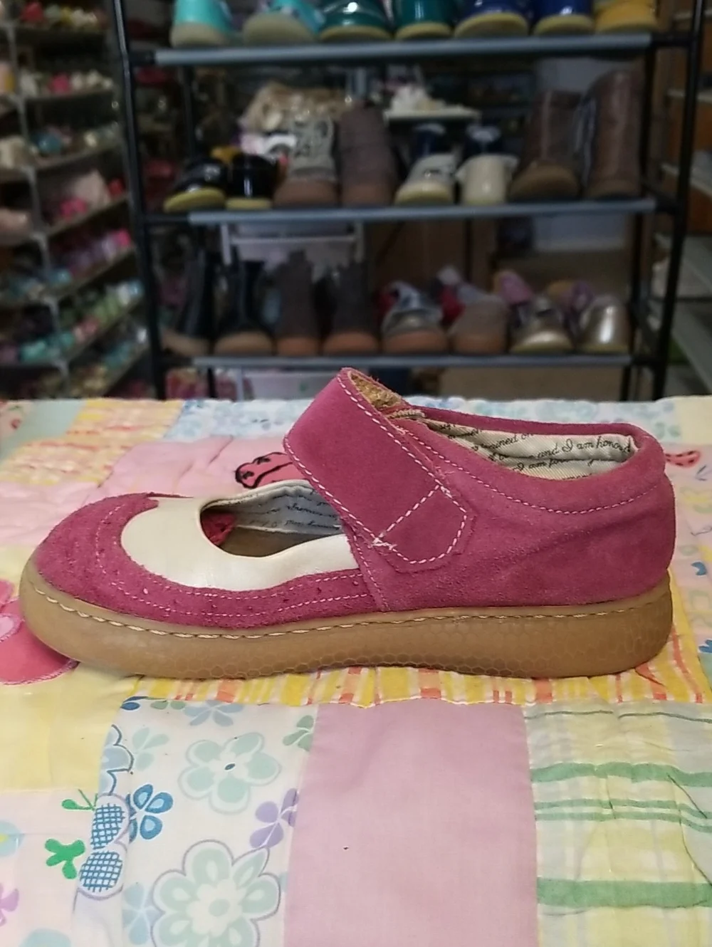 Livie & Luca Suede Mary Jane Shoes with Cream Accents Size 13 Tootles